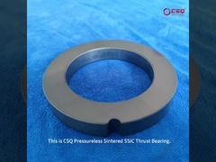 Pressureless Sintered SSIC Bushing Bearing Parts Thrust Disc For Pump