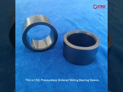 SSIC Pressureless Sintered Sliding Bearing Sleeve For Pump